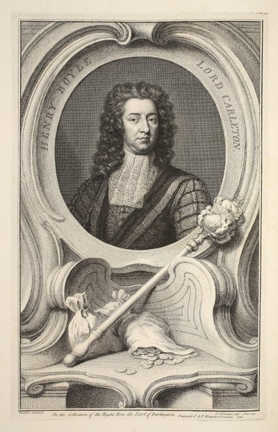 Ritratto di Henry Boyle, Lord Carleton, illustrazione da 