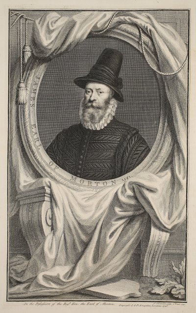 Ritratto di James, Conte di Morton, illustrazione da 