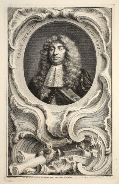 Ritratto di John, Duca di Lauderdale, illustrazione da 