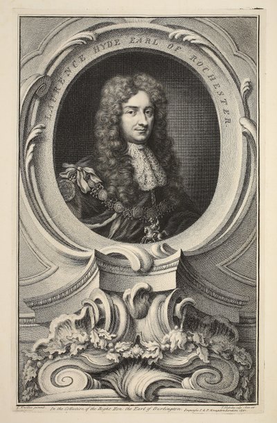 Ritratto di Laurence Hyde, conte di Rochester, illustrazione da 