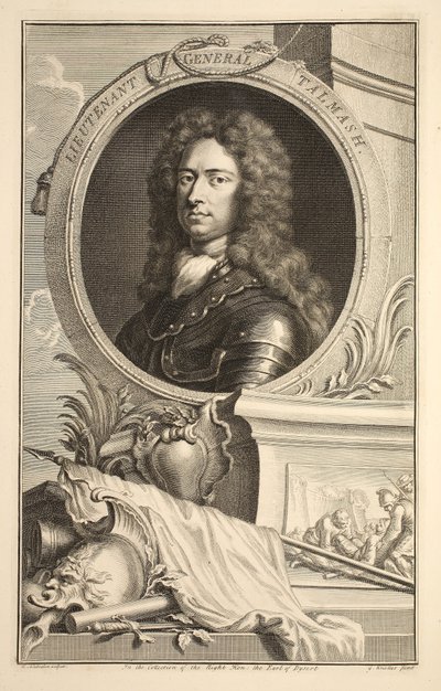 Ritratto del tenente generale Talmash, illustrazione da 