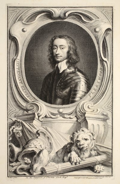 Ritratto del tenente generale Fleetwood, illustrazione da 