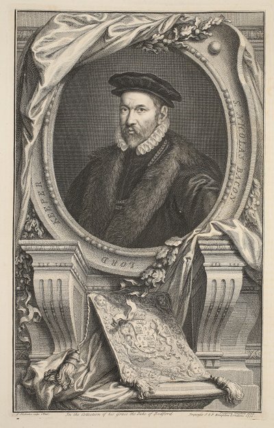 Ritratto di Nicholas Bacon da Jacobus Houbraken