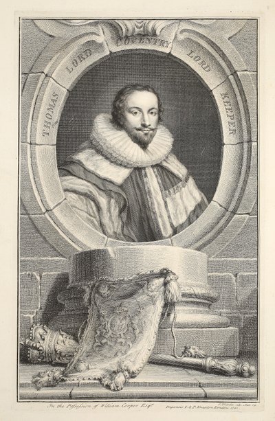 Ritratto di Thomas, Lord Coventry, illustrazione da 