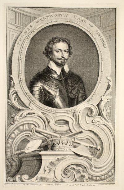 Ritratto di Thomas Wentworth, conte di Stratford, illustrazione da 