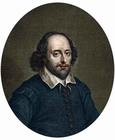 Ritratto di William Shakespeare (1564-1616), scrittore inglese. Incisione di Jacobus Houbraken 1747. da Jacobus Houbraken
