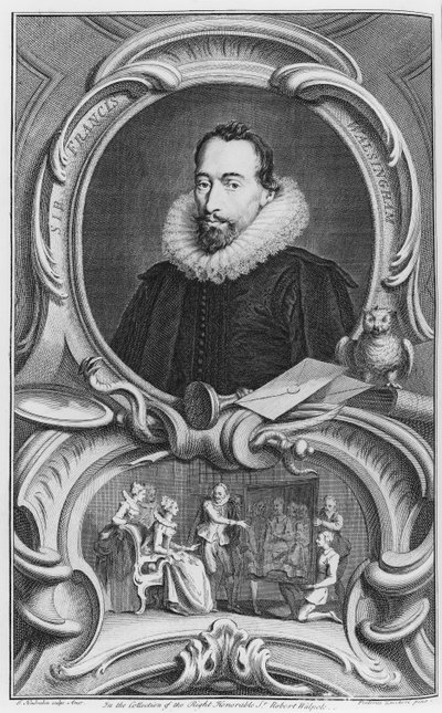 Sir Francis Walsingham, 1738 da Jacobus Houbraken