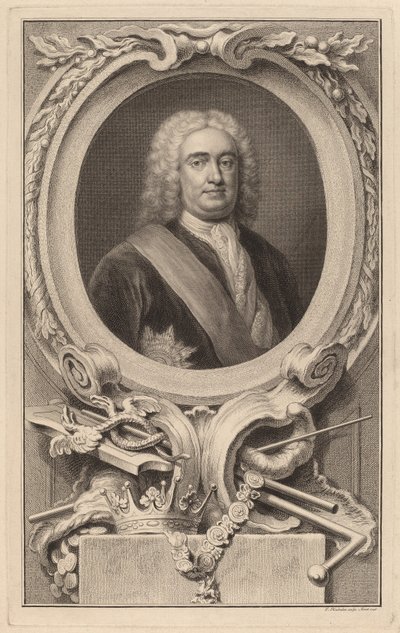 Robert Walpole, 1º conte di Orford da Jacobus Houbraken after Arthur Pond