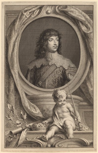 William Russell, 1° Duca di Bedford da Jacobus Houbraken after Sir Anthony van Dyck