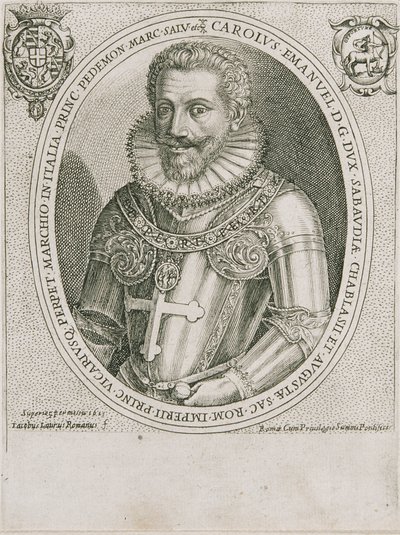 Carlo Emanuele I di Savoia da Jacobus Laurus