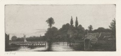 Veduta di un fiume da Jacobus Ludovicus Cornet