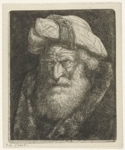 Vecchio con barba da Jacobus Ludovicus Cornet