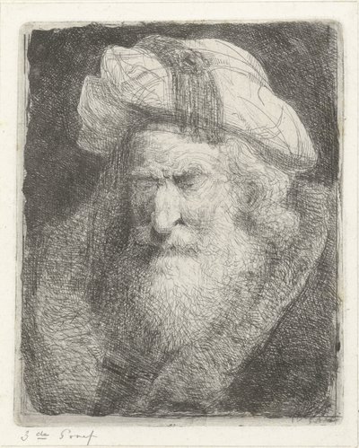 Vecchio con barba da Jacobus Ludovicus Cornet