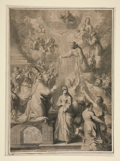 La Distribuzione delle Corde Francescane da Jacobus Neeffs