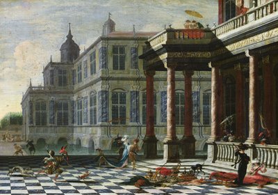 Palazzo italiano con terrazza da Jacobus Saeys