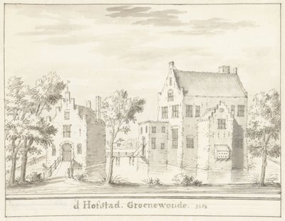 Il castello Groenewoude presso Woudenberg, 1382 da Jacobus Stellingwerff