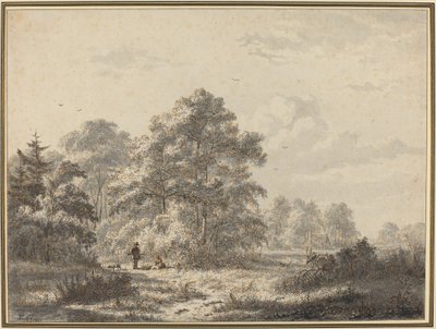 Cacciatori al margine del bosco da Jacobus Theodorus Abels