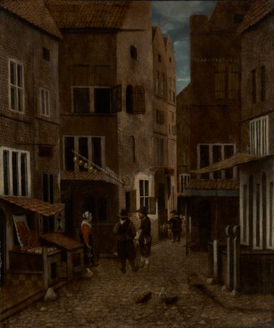 Scena di strada da Jacobus Vrel or Frel