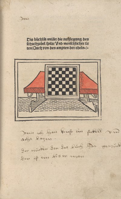 Il libro degli scacchi da Jacobus de Cessolis