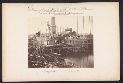 Stazione di pompaggio con pompe centrifughe, Kralingen 26 ottobre 1868 da Jacobus van Gorkom jr.