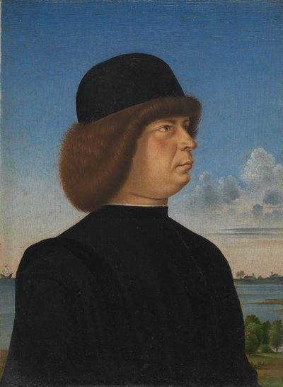 Ritratto di Alvise Contarini, c.1485-95 (olio su legno) da Jacometto (attr. to) Veneziano