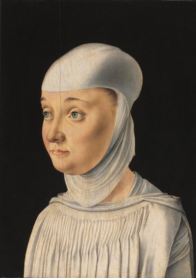 Ritratto di una donna, possibilmente una novizia di San Secondo da Jacometto Veneziano