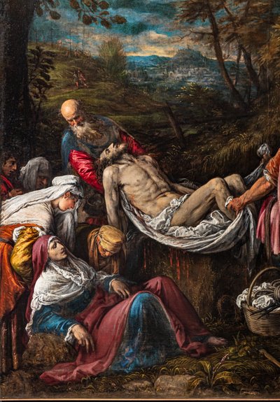 Sepoltura del corpo di Cristo, dettaglio da Jacopo (1510 92) Bassano
