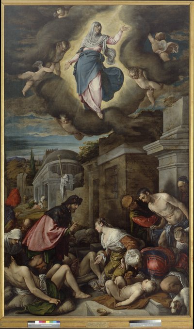 San Rocco visita le vittime della peste, c.1575 da Jacopo Bassano