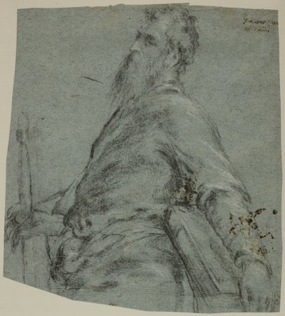 Studio di figura a mezzo busto per San Paolo da Jacopo Bassano