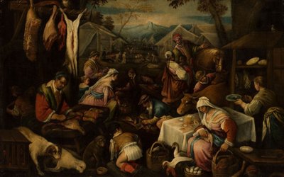 Scena di mercato da Jacopo Bassano