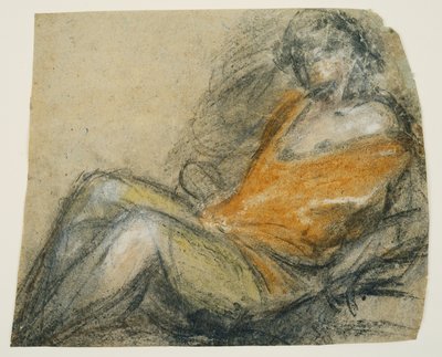 Studie einer liegenden Figur da Jacopo Bassano