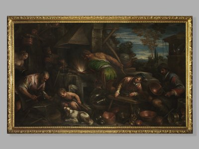 La fucina di Vulcano da Jacopo Bassano