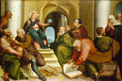Cristo tra i Dottori da Jacopo Bassano il vecchio