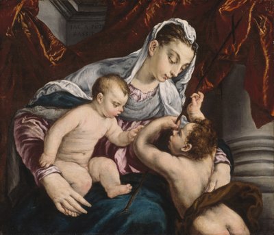 Vergine e Bambino con il giovane San Giovanni Battista da Jacopo Bassano il vecchio