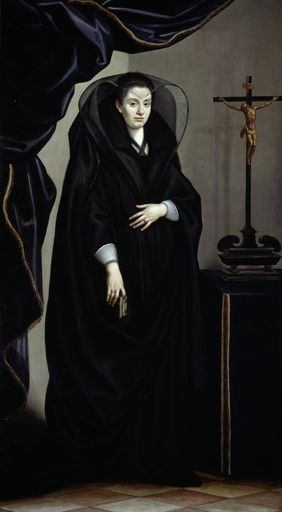 Ritratto di una nobildonna in lutto da Jacopo Chimenti