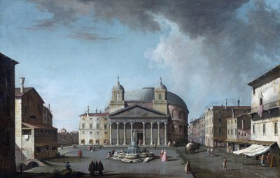 Veduta del Pantheon a Roma da Jacopo Fabris
