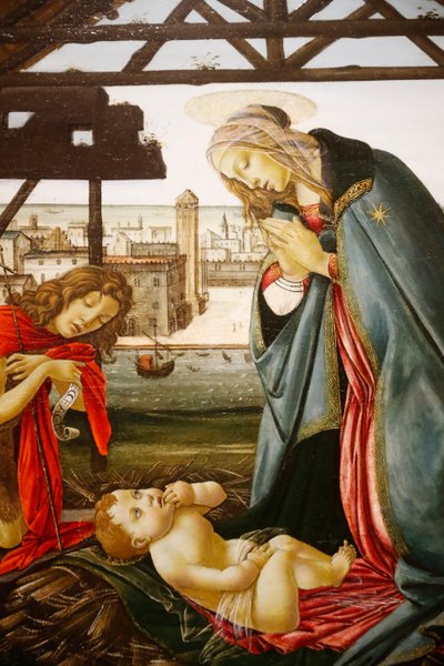 La Vergine e San Giovanni Battista adorano il Bambino davanti a una vista di Venezia da Jacopo Foschi