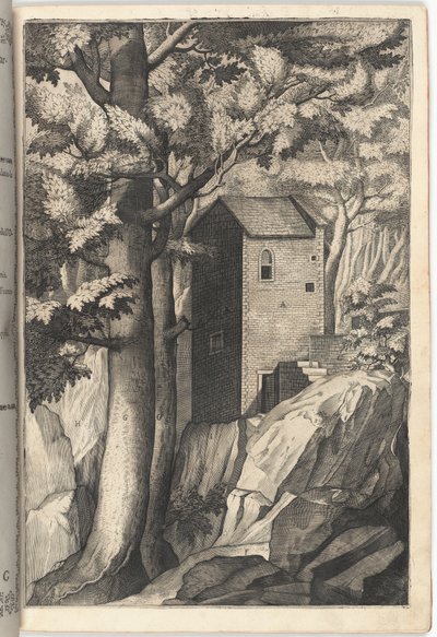 Veduta esterna della cappella del cardinale (tavola G) da Jacopo Ligozzi