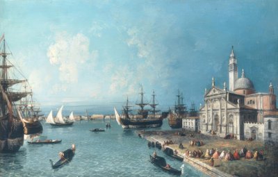 Vista sul Bacino di San Marco; in primo piano San Giorgio da Jacopo Marieschi