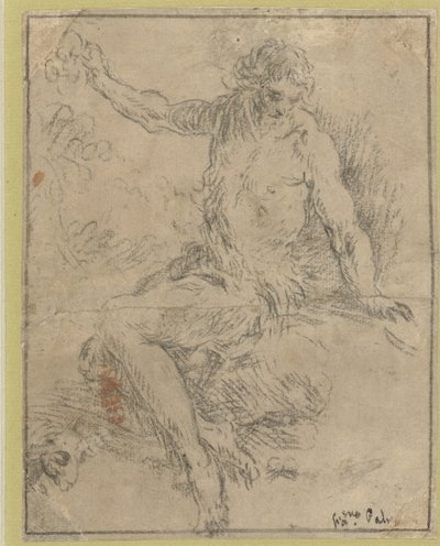 San Giovanni Battista seduto da Jacopo Palma (il Giovane)