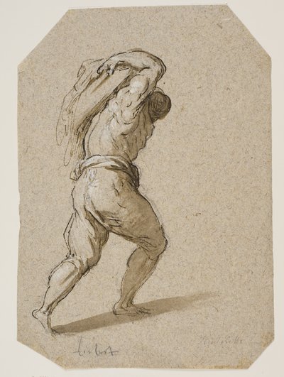 Uomo che porta un carico pesante sulla schiena da Jacopo Palma