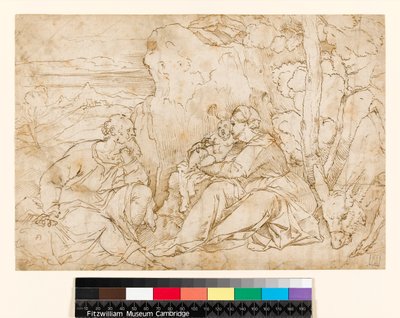 Il riposo durante la fuga in Egitto, 1400-1499 da Jacopo Palma