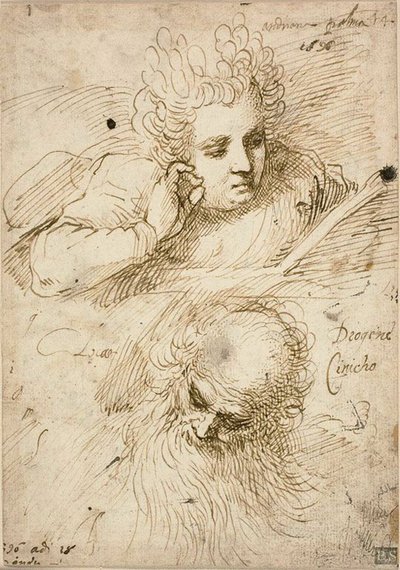 Andriana Palma e Diogene il Cinico da Jacopo Palma il Giovane