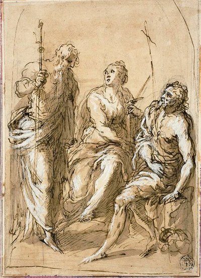 Santa Giustina di Padova in Trono, con i Santi Giacomo il Minore e Giovanni Battista da Jacopo Palma il Giovane
