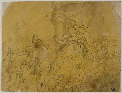 Studio per Venezia, incoronata dalla Vittoria, che riceve i suoi sudditi da Jacopo Palma il Giovane