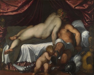 Marte e Venere, ca. 1590 da Jacopo Palma il Giovane the Younger
