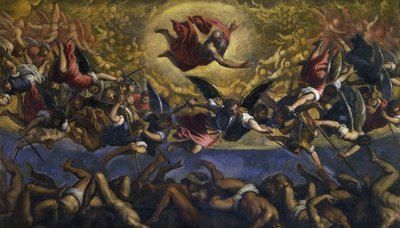La caduta degli angeli ribelli da Jacopo Palma il Giovane the Younger