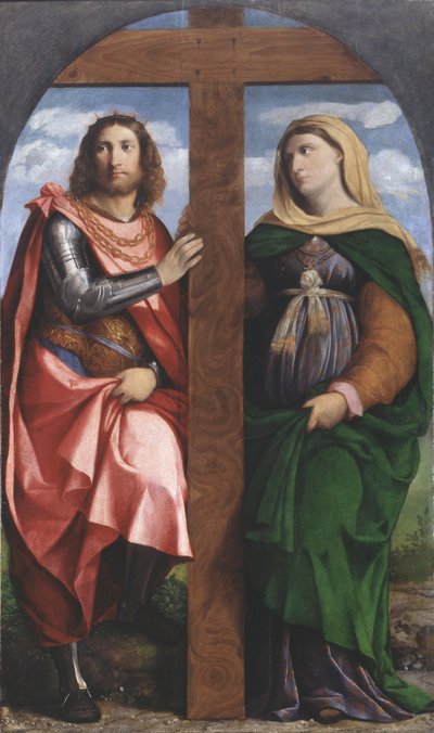 Esaltazione della Croce. Santi Costantino il Grande ed Elena, 1520-1522 da Jacopo Palma il Vecchio the Elder
