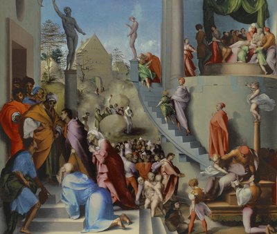 Giuseppe con Giacobbe in Egitto, probabilmente 1518 da Jacopo Pontormo