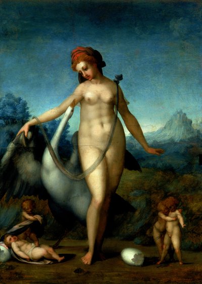 Leda e il cigno, c.1512-13 da Jacopo Pontormo
